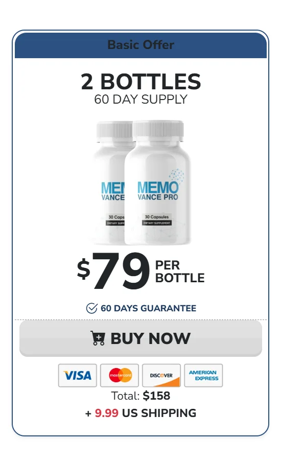 Memovance PRO™ 2 bottles pricing
